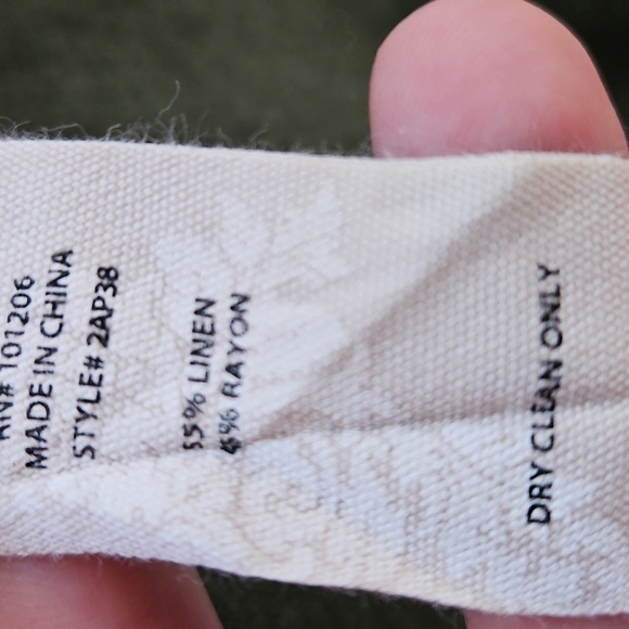 Soft Surroundings Emelia Linen Blend Cold Shoulder Dress Women's Medium Slouchy - Picture 10 of 10